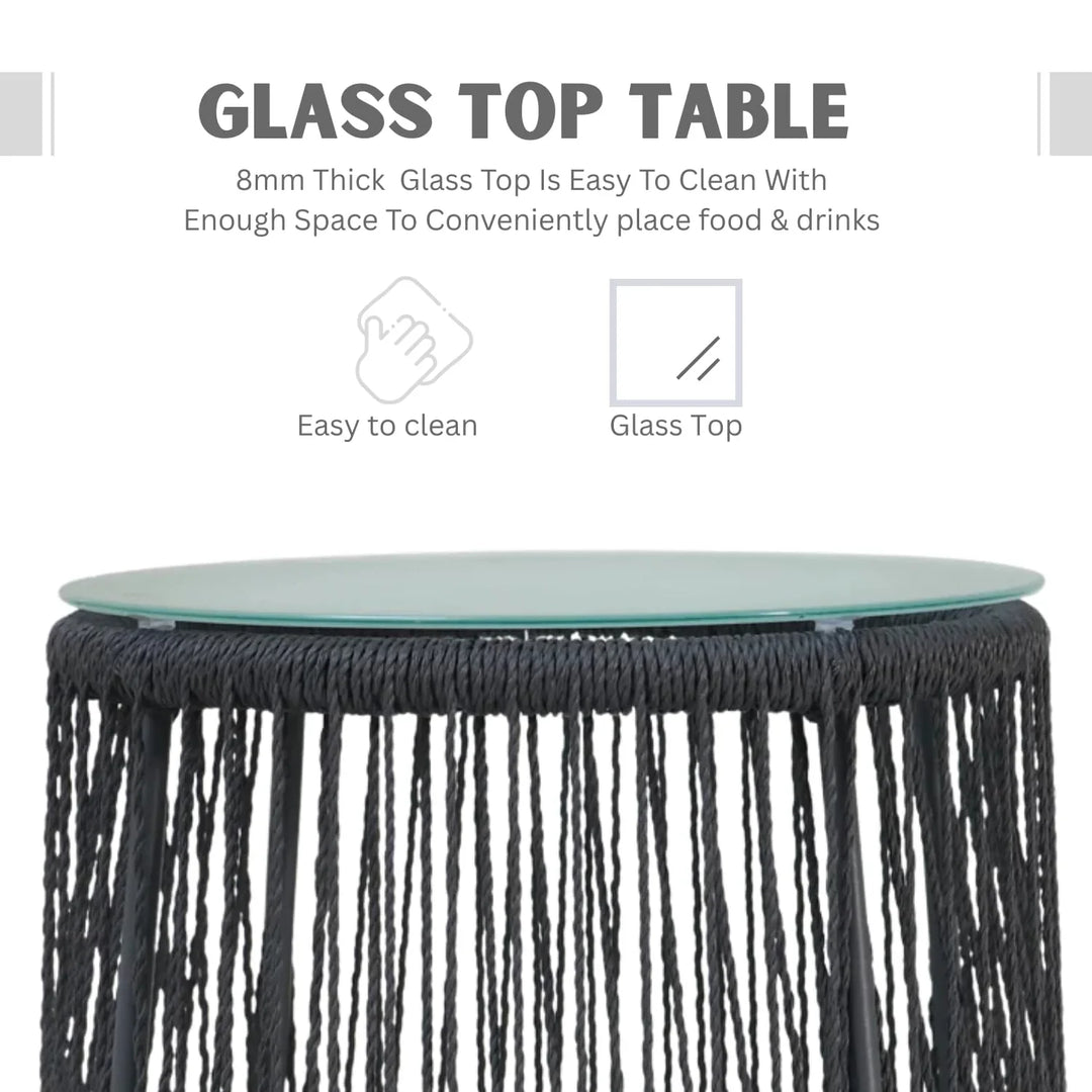 Marguerite Outdoor Patio Garden 3 Piece All Weather Resistant Furniture Set