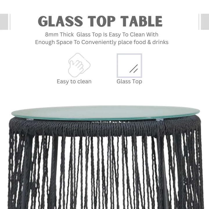 Marguerite Outdoor Patio Garden 3 Piece All Weather Resistant Furniture Set