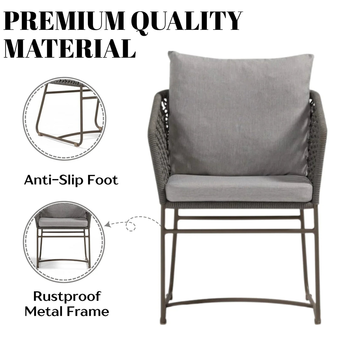 Atieno Outdoor Rope 2-Piece Patio Chairs