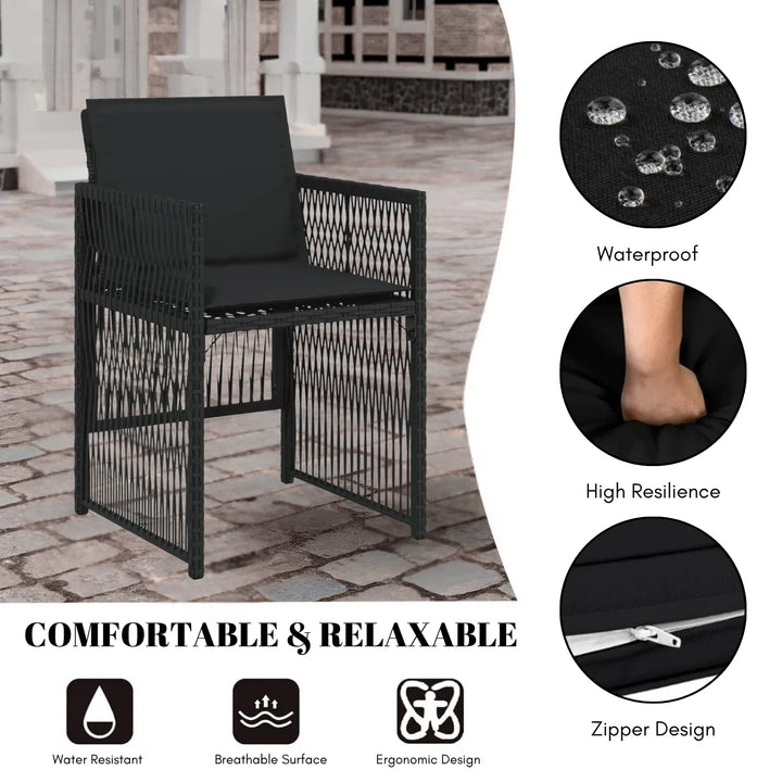 Sanika 10 Seater Outdoor Rattan Wicker Dinning Set