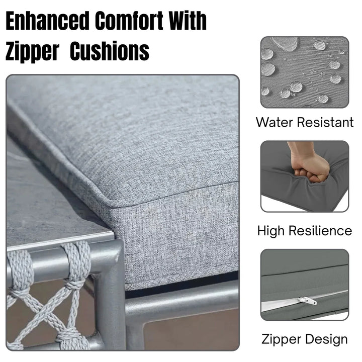 Waverly Outdoor Rope 5 Seater L-Shape Sofa