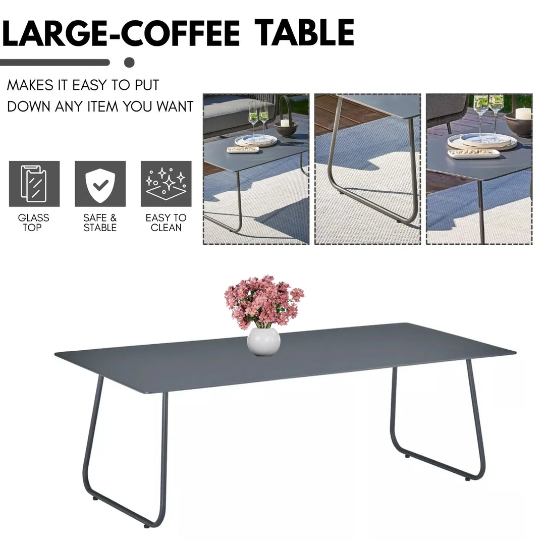 Ujjwala 4 Piece Outdoor All-Weather Rope Sofa Set