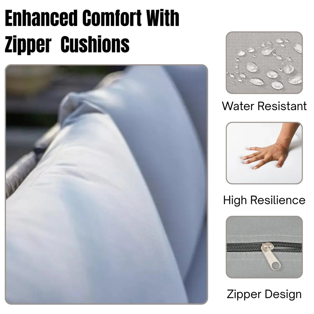 Brielle L-Shape Outdoor Rope Sofa Set