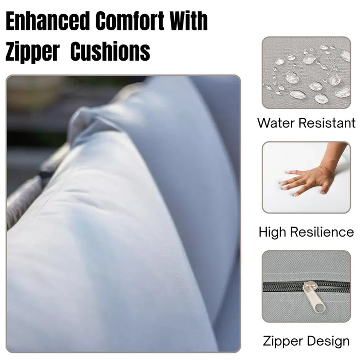 Brielle L-Shape Outdoor Rope Sofa Set