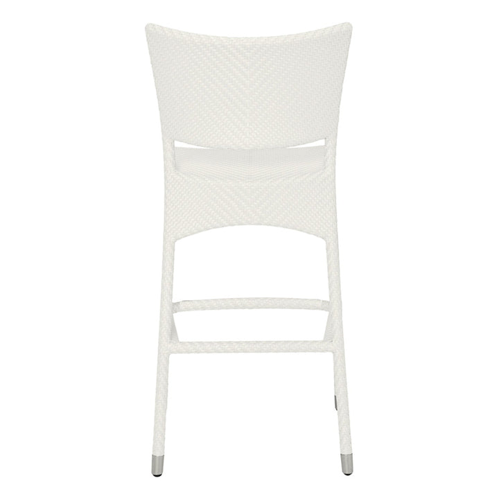 Aysel Outdoor Patio Bar Chair 2 Chairs For Balcony (White)