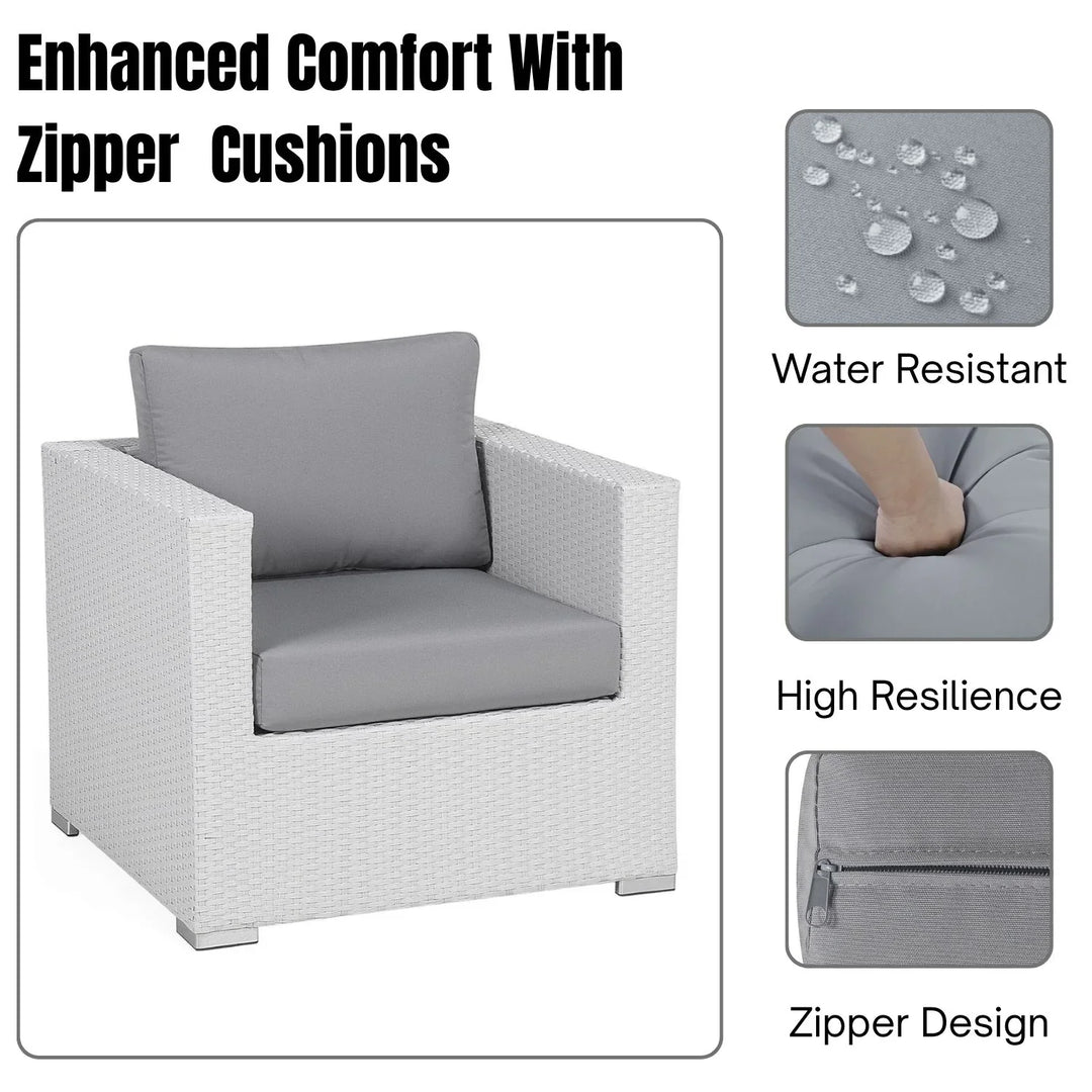 Amara 7-Piece L-Shaped Outdoor Sectional Sofa