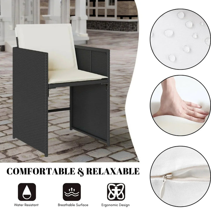 Tone Outdoor Rattan Wicker Dinning Set 9-Piece