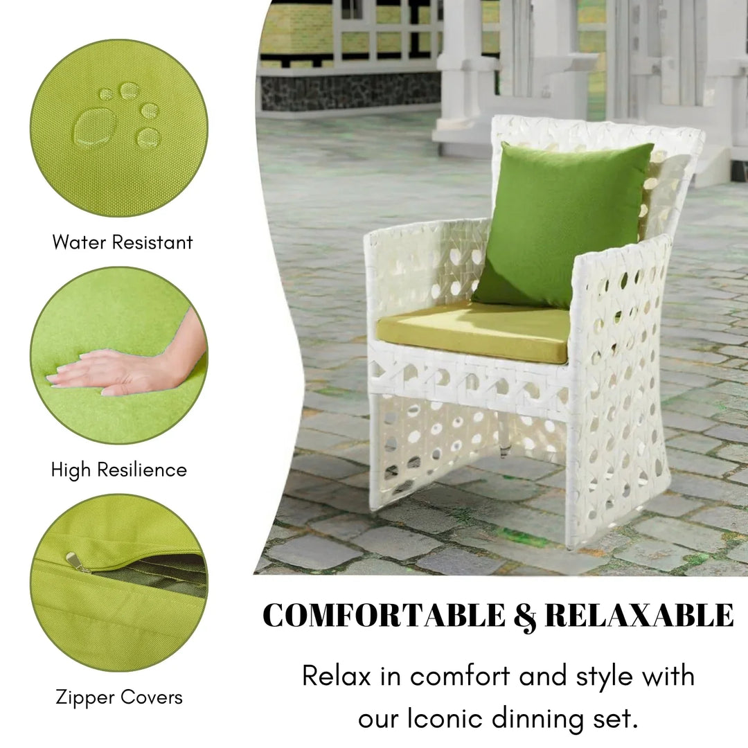 Peyton 7-Piece Outdoor Rattan Wicker Dinning Table Set