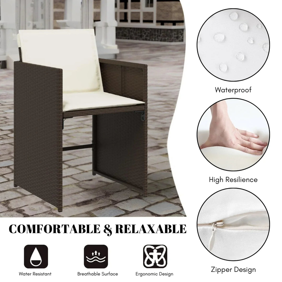 Brooklyn 11-Piece Outdoor Rattan Wicker Dinning Set