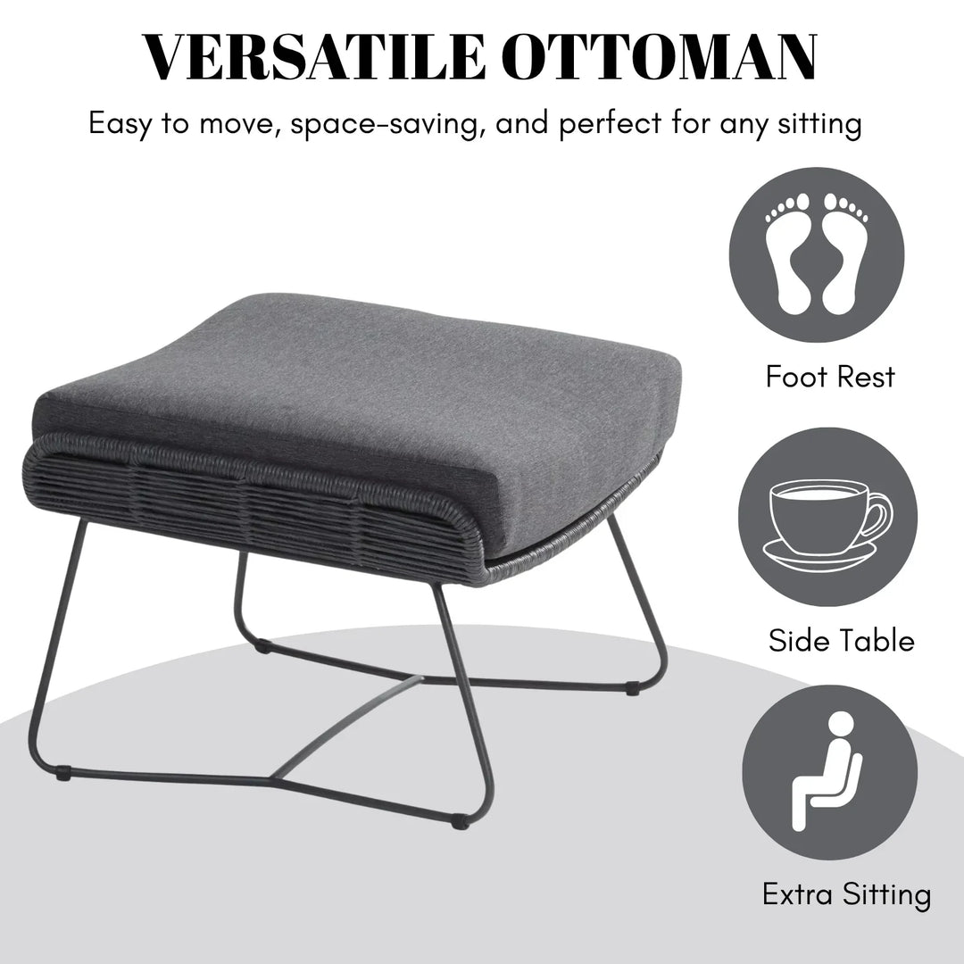 Maha Outdoor All-Weather Rope Footstool