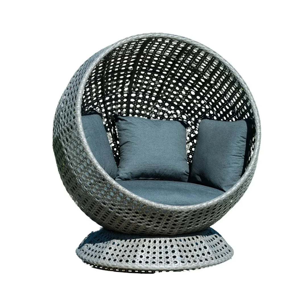 Outdoor Single Seater Basket Swing For Balcony & Garden