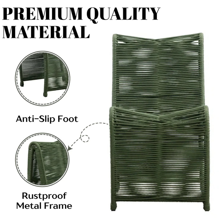 Emerson 2-Piece Outdoor Rope Patio Chairs