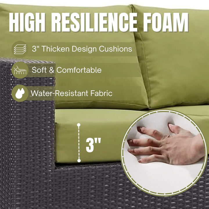 Tamara Outdoor All-Weather Wicker 3-Seater Sofa