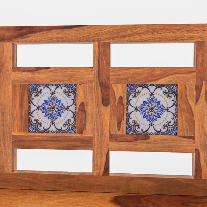 Hiya Modern Castle Style Tile Fitted Wooden Handmade Swing for Home