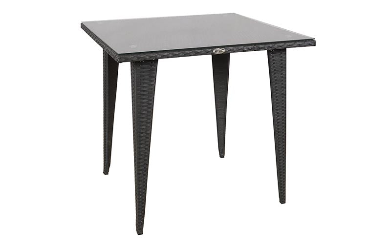 Brishti Outdoor Patio Seating Set 4 Chairs and 1 Table Set (Black)