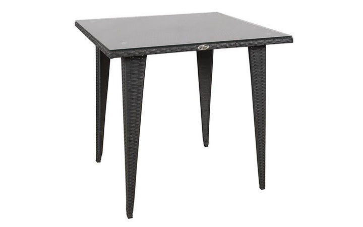 Brishti Outdoor Patio Seating Set 4 Chairs and 1 Table Set (Black)