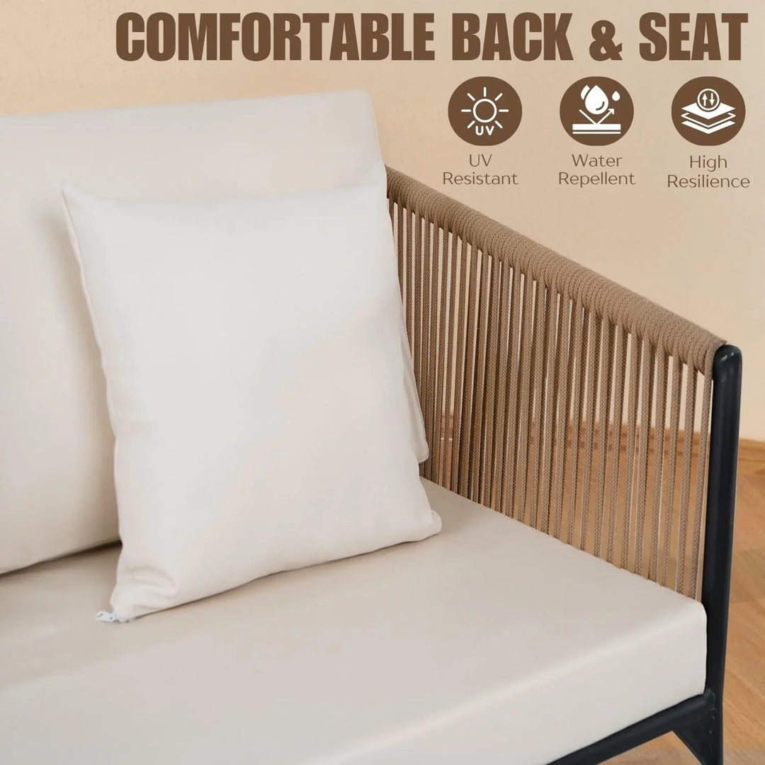 Oorja Outdoor 4 Seater Rope Sofa Set