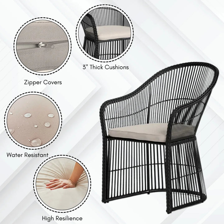 Freya 3-Piece Outdoor Rattan Wicker Patio Set