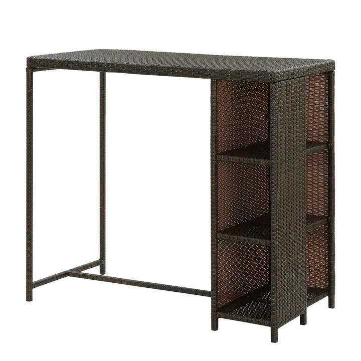 Maravilla Outdoor Rattan Wicker Bar Table with High-Top Design