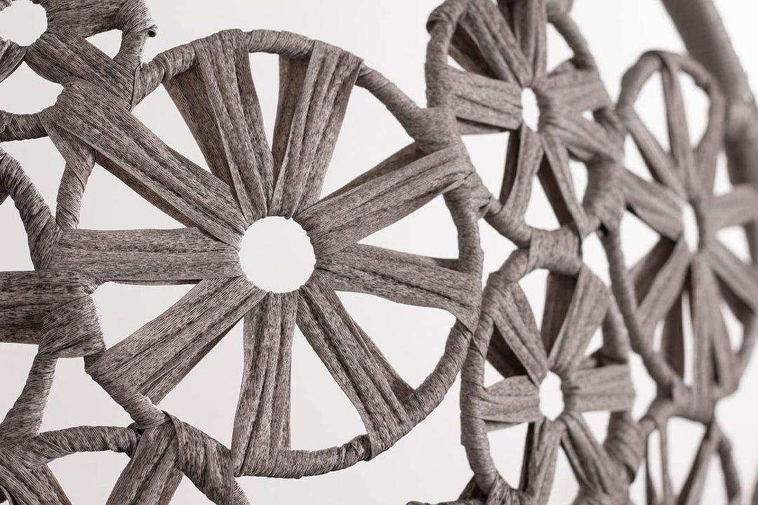 Montes Single Seater Hanging Swing With Stand For Balcony , Garden (Brown) Braided & Rope