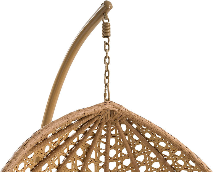 Elliott Single Seater Hanging Swing With Stand For Balcony Garden - Swings