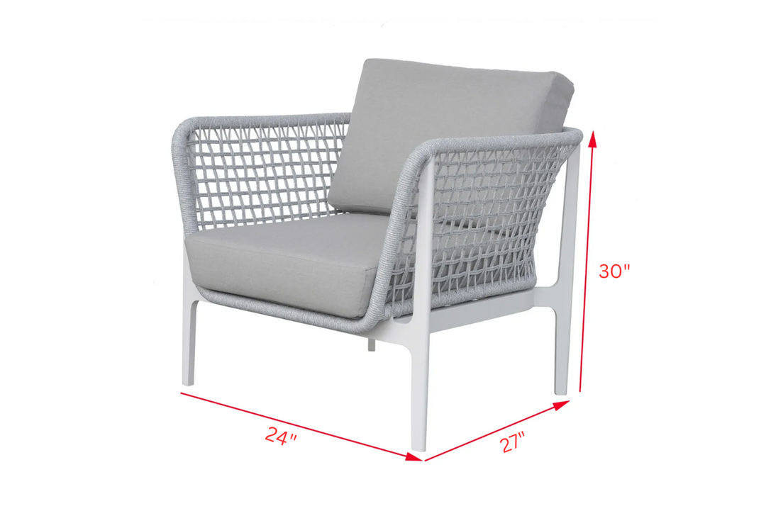 Fadad Outdoor Garden Balcony Sofa Set  2 Seater, 2 Single seater and 1 Center Table Set, Braid & Rope(Grey)