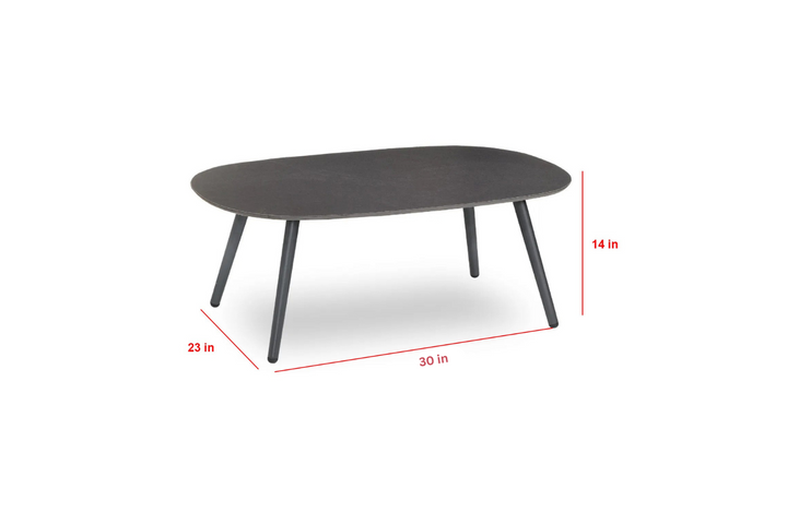 Hauwa Outdoor Garden Balcony Sofa Set 2 Seater , 2 Single Seater 1 Center Table Set Braid & Rope (Dark Grey)