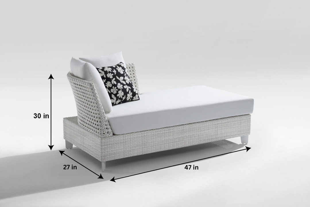 Astrol Outdoor Garden Balcony Sofa Set 3 Seater seater, 1 Double Seater, 1 Single Seater and 1 Center Table  (White)