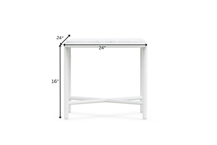 Kreios Outdoor Garden Balcony Sofa Set 2 Seater, 2 Single seater and 1 Center Table With 1 Side Table Set (White)