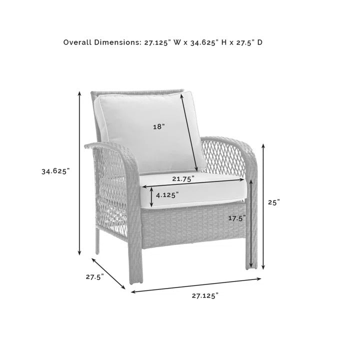 Meier Outdoor Sofa Set 2 Seater, 2 Single seater and 1 Center Table (Grey)