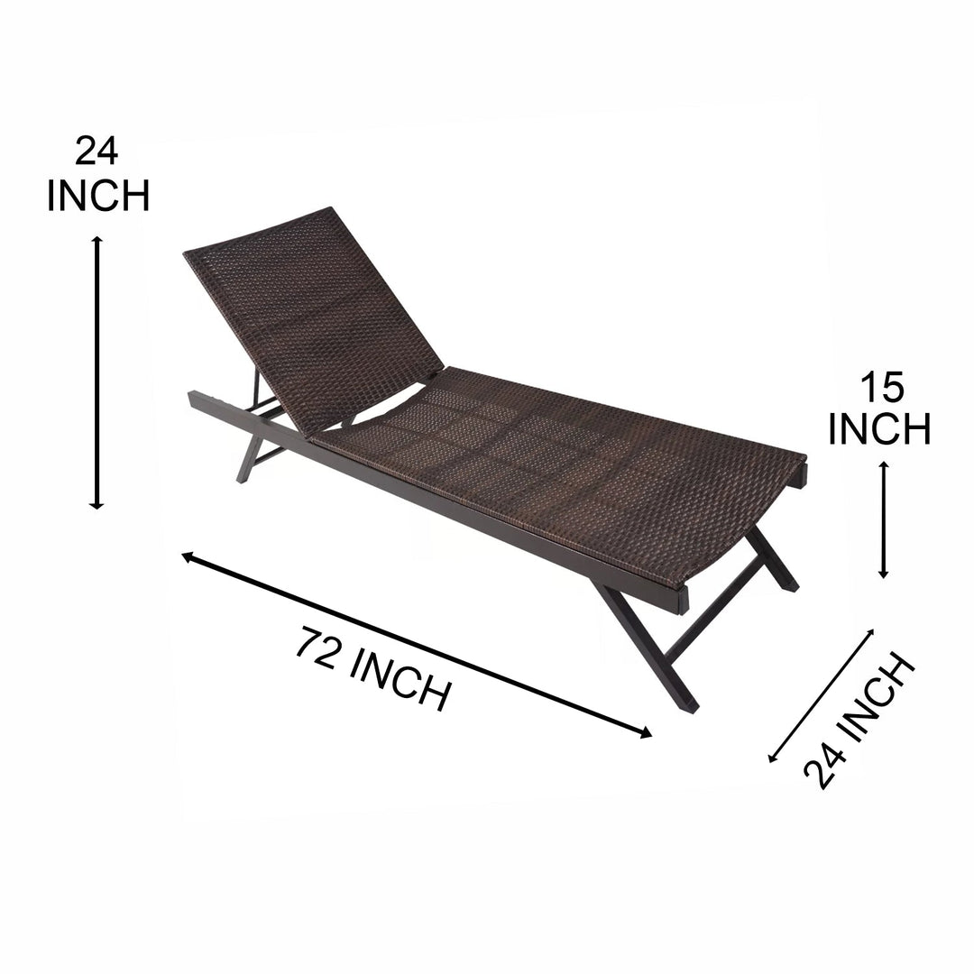 Juva Outdoor Swimming Poolside Lounger (Brown)