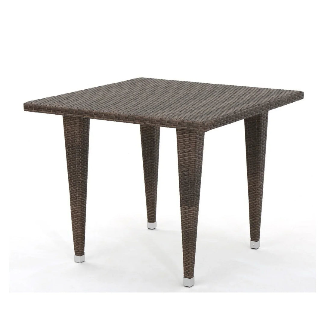 Coralie Outdoor Wicker Patio Counter Height Table (Dark Brown)