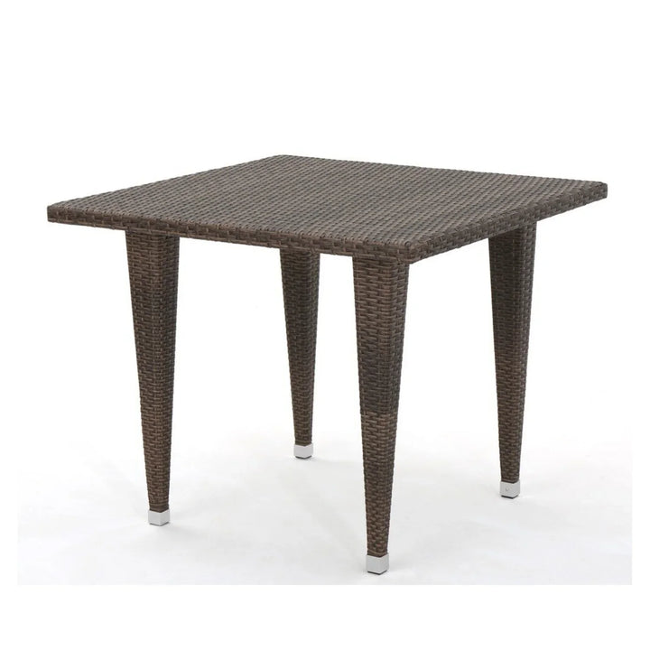 Coralie Outdoor Wicker Patio Counter Height Table (Dark Brown)