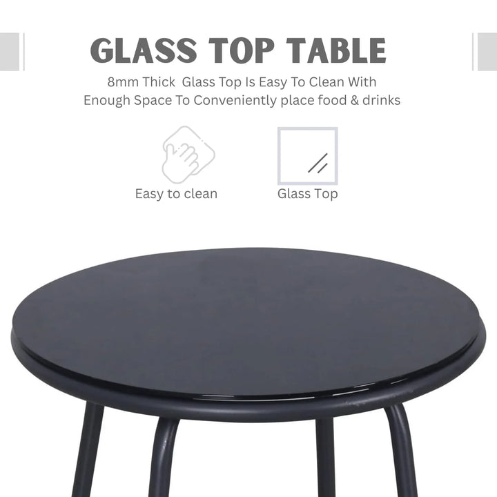 Roshni 3 Piece Outdoor Rope Patio Set