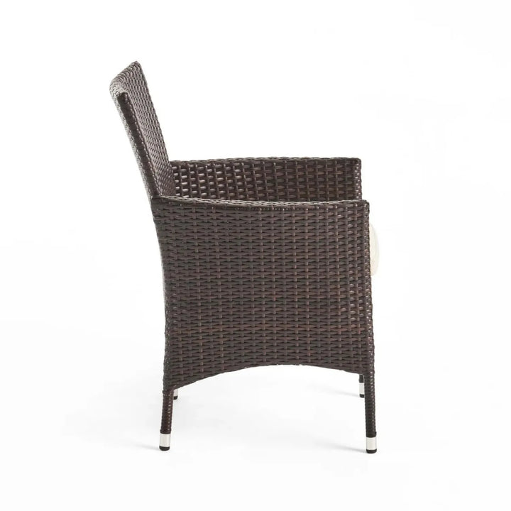 Hailey 2-Piece Outdoor Rattan Wicker Patio Dining Chairs