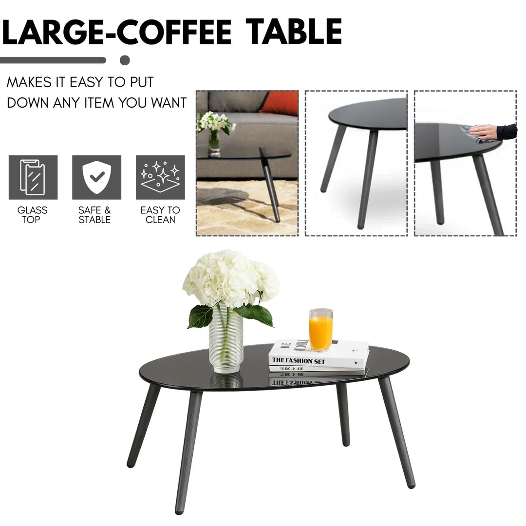 Saeko 4-Piece Outdoor Braid & Rope Sofa Set (Grey)