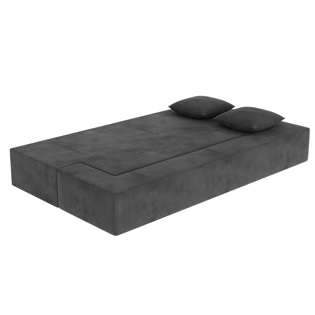 Sanya Premium Velvet 3 Seater Fabric Sofa Cum Bed