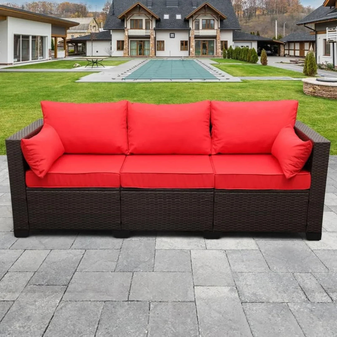 Montserrat 3-Seater Outdoor Rattan Wicker Patio Sofa