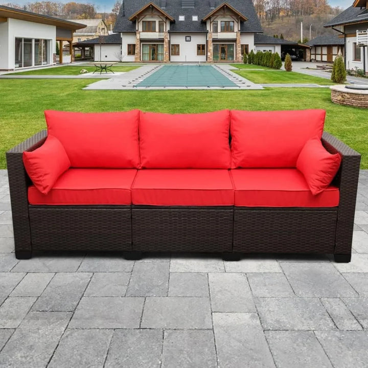 Montserrat 3-Seater Outdoor Rattan Wicker Patio Sofa