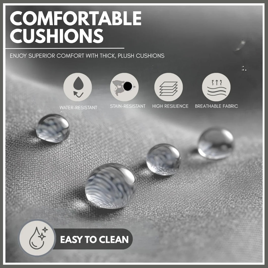 Harini Outdoor 5 Piece Rope Patio Sofa Set (Grey)