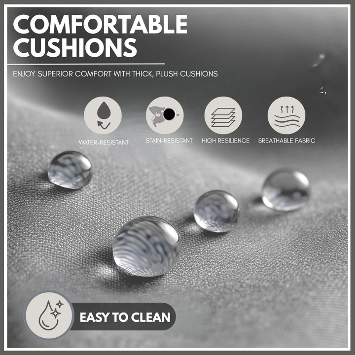 Harini Outdoor 5 Piece Rope Patio Sofa Set (Grey)