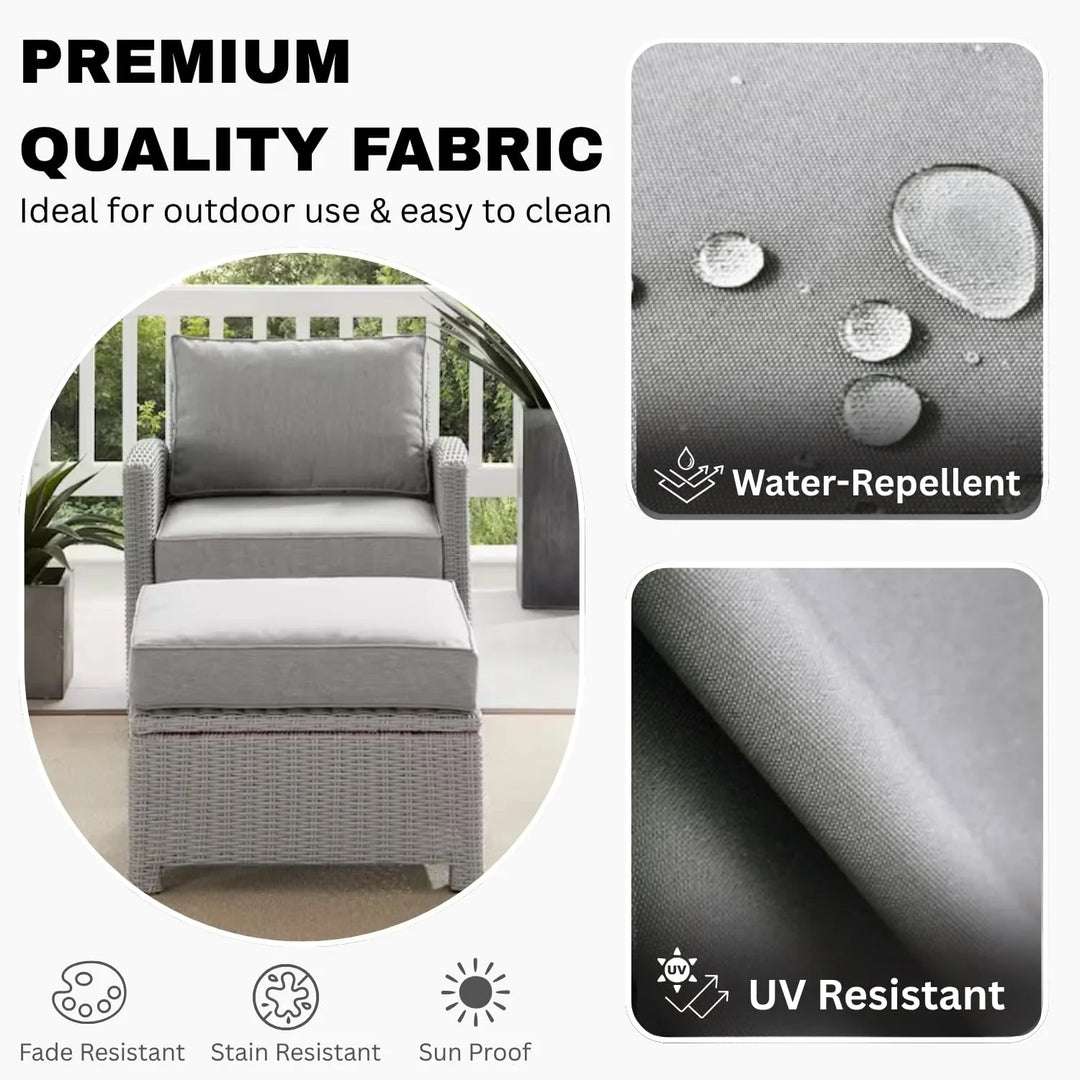 Abeni 7 Piece Outdoor Wicker Conversation Furniture Set