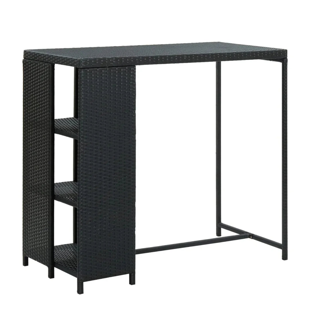 Jacinta Outdoor Rattan Wicker Bar Table with High-Top Design