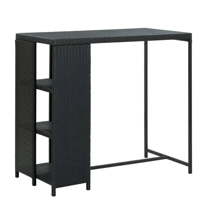 Jacinta Outdoor Rattan Wicker Bar Table with High-Top Design