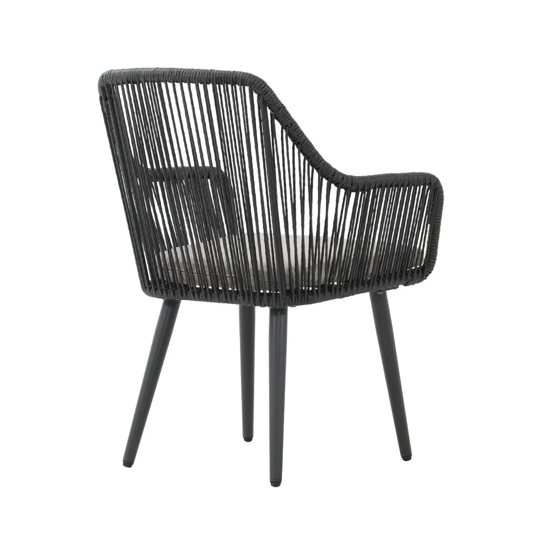 Yolanda 2-Piece Outdoor Rope Patio Dining Chairs