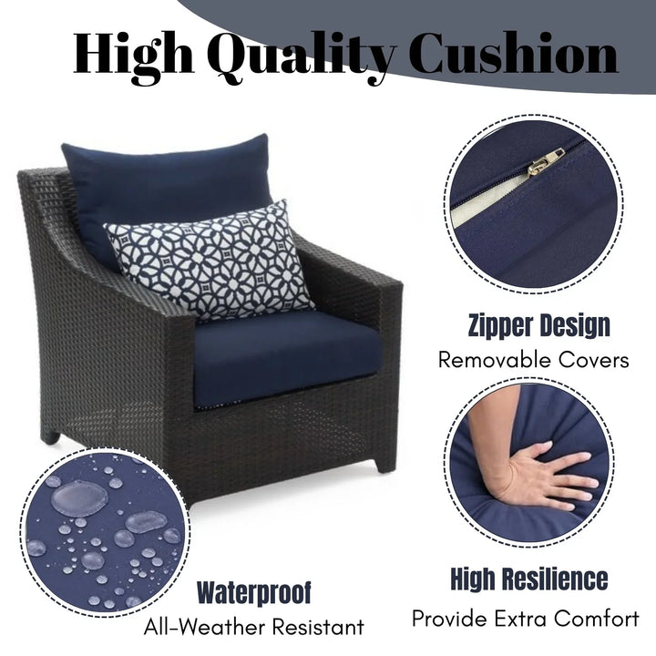 Dolores 3-Piece Outdoor Rattan Wicker Patio Set