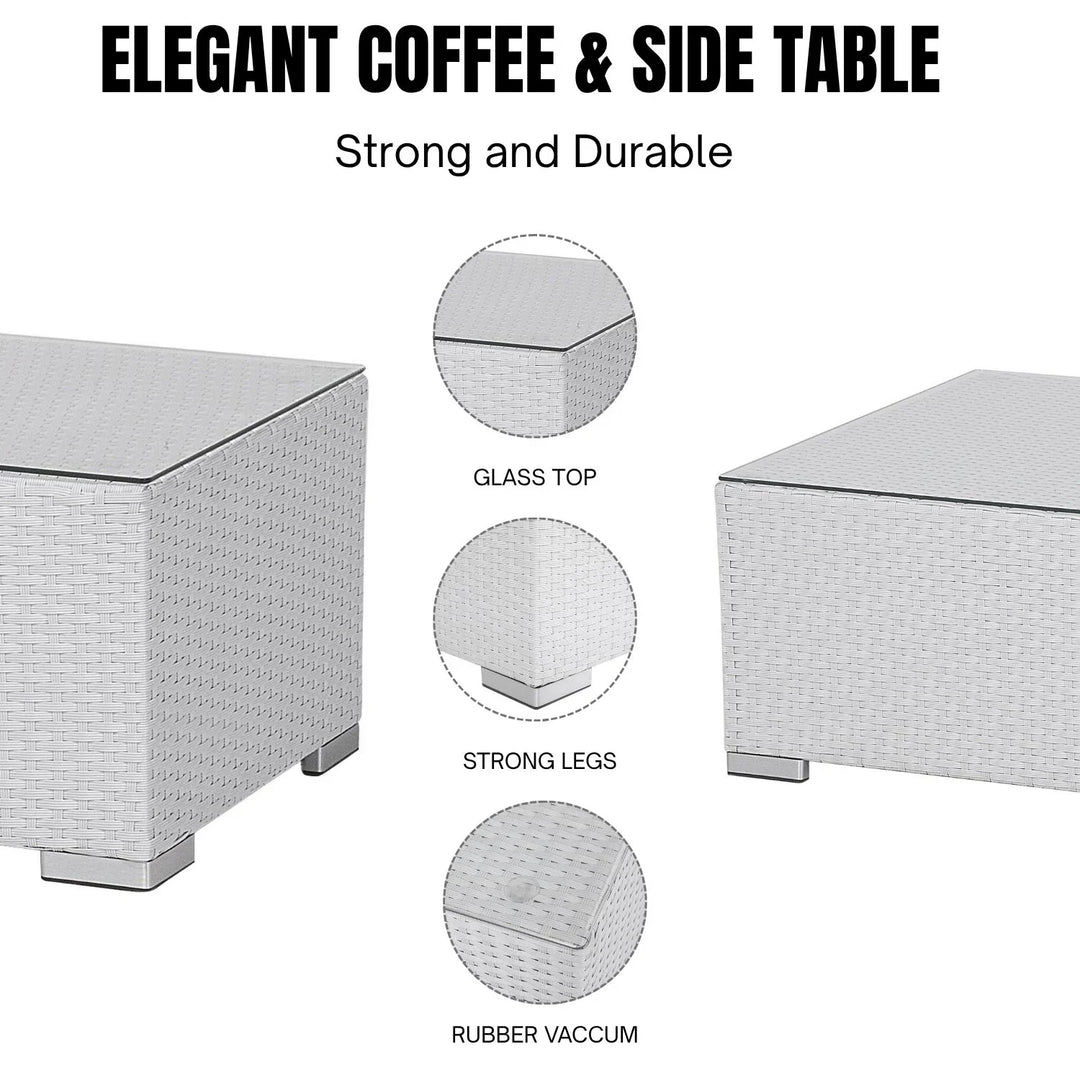 Amara 7-Piece L-Shaped Outdoor Sectional Sofa