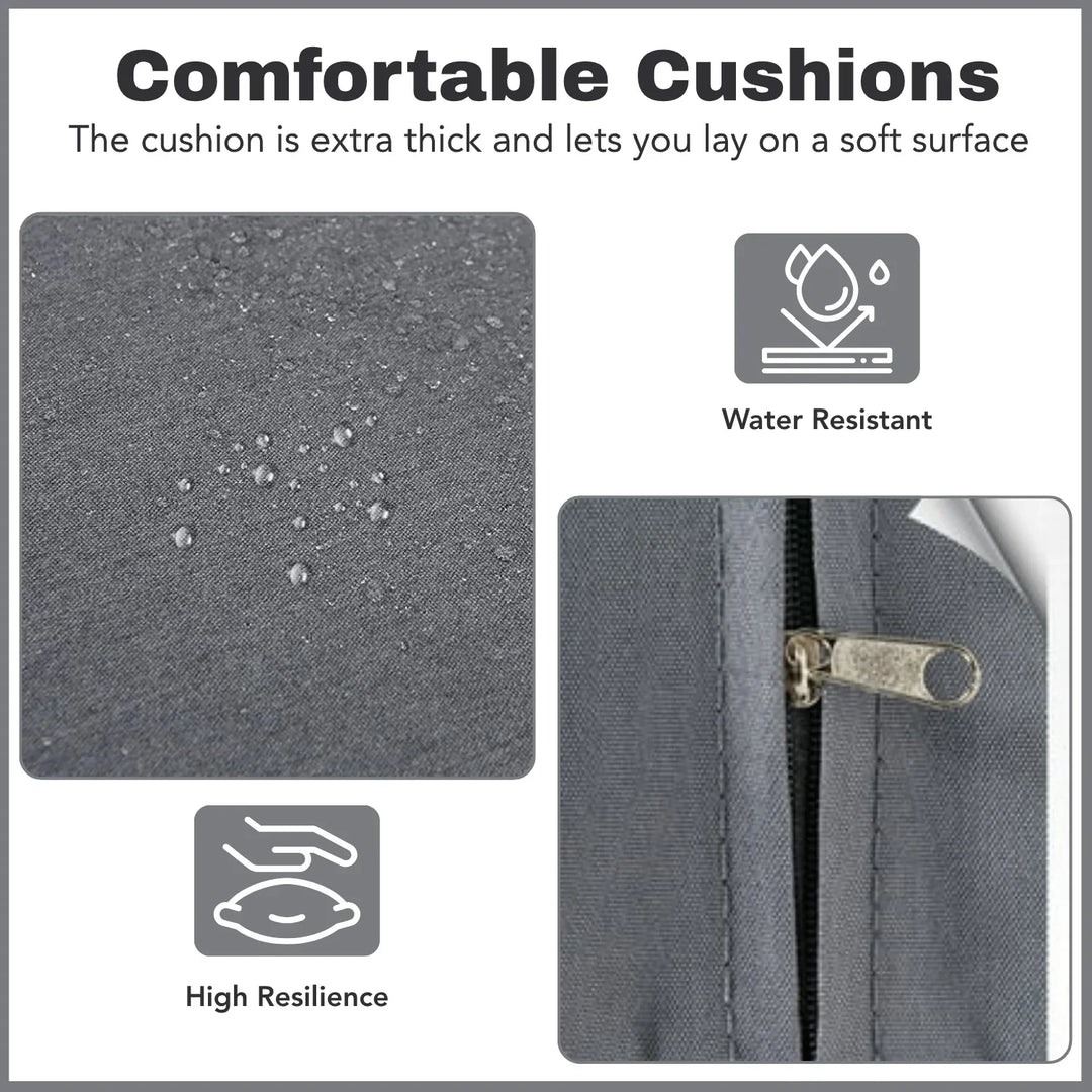 Xavia Outdoor Wicker Lounge Chairs Set of 2 With Side Table