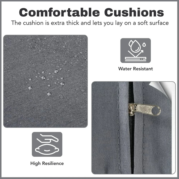 Xavia Outdoor Wicker Lounge Chairs Set of 2 With Side Table