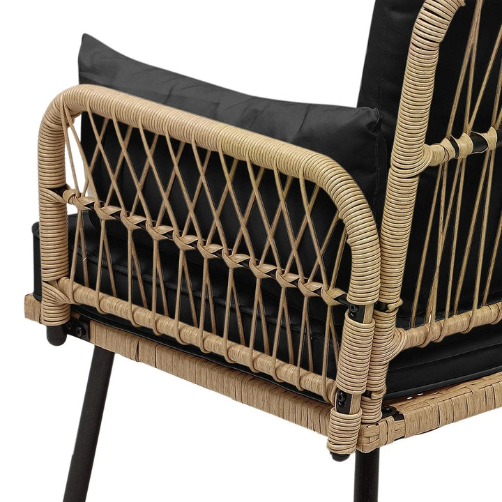 Haisley Outdoor Rope Loveseat Sofa